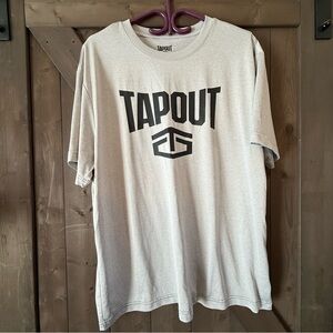 Tapout Light Gray Logo Tee